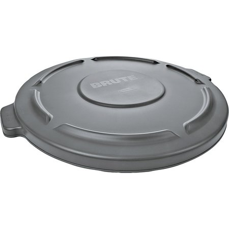 Rubbermaid Commercial Brute 20-gallon Container Lid, Gray, Plastic RCP261960GYCT